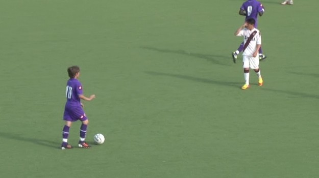 Sulla sinistra Nicolò Zaniolo ai tempi delle giovanili della Fiorentina