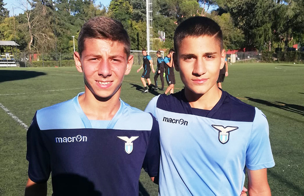 Ruggeri e Crespi con la maglia della Lazio