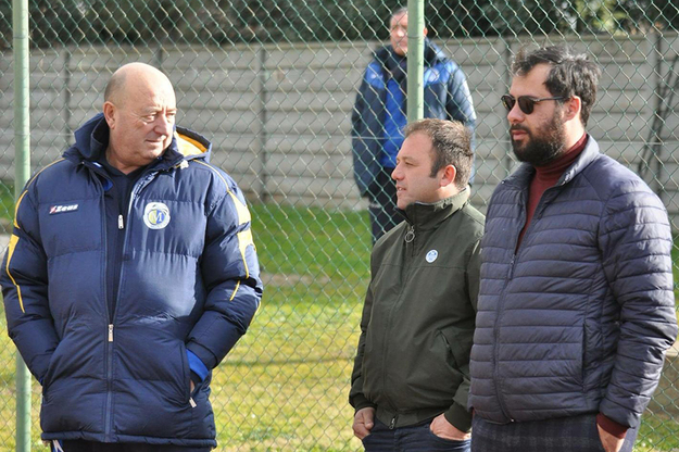 Il neo ds Scarponi con il presidente Moretti ©De Luca