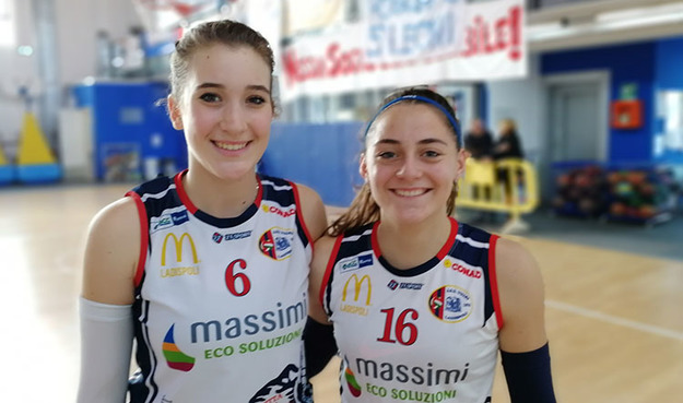 Michela De Stefano (2002) e Chiara Saia (2003) 