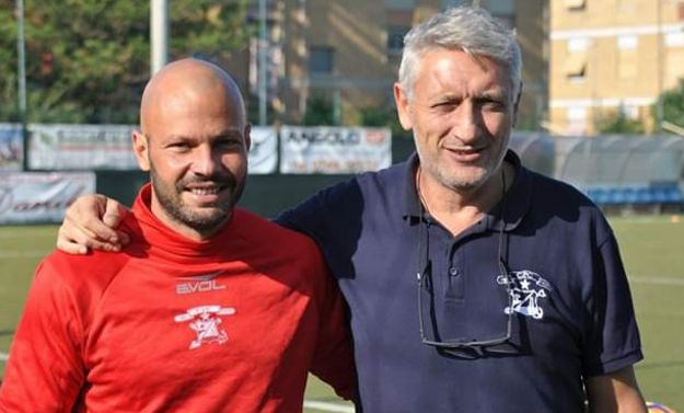 Fabietti, a destra, con Gimelli ©De Luca