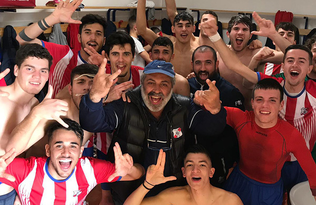 L&apos;esultanza a fine gara