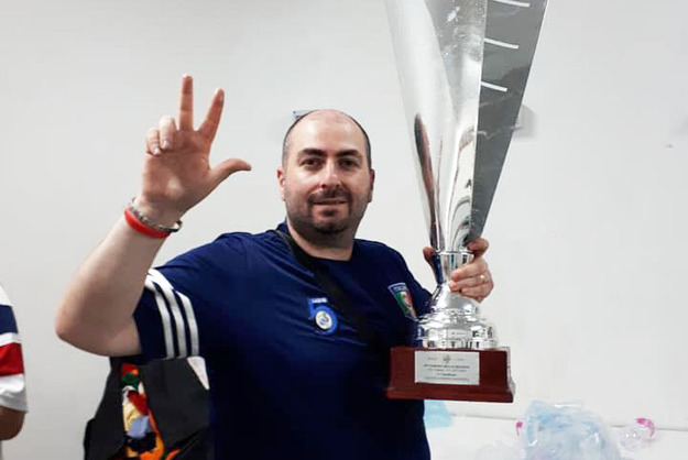 Maurizio Rinaldi, festeggia il terzo scudetto al TdR