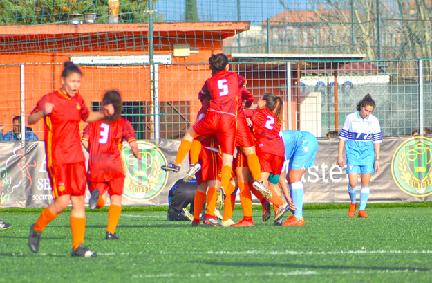 L&apos;esultanza della Roma Calcio Femminile ©Inglese