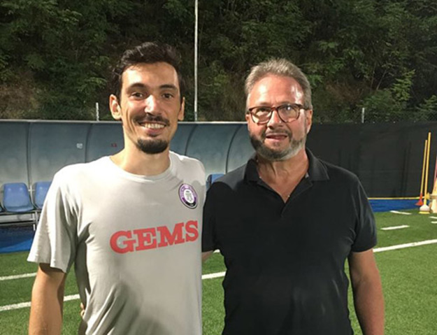 Andrea Ricci e il ds viola Maurizio Villi