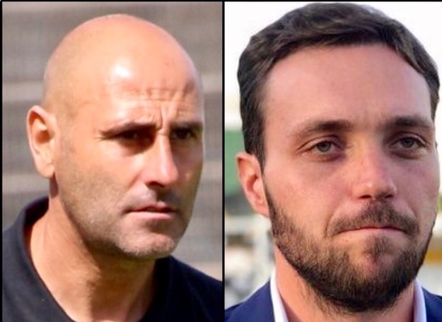 Aldo Gardini (tecnico del Lanusei) e Carlo Musa (ds dell&apos;Avellino)