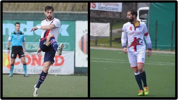 I due capitani: Emiliano Leone e Renato Lustrissimi