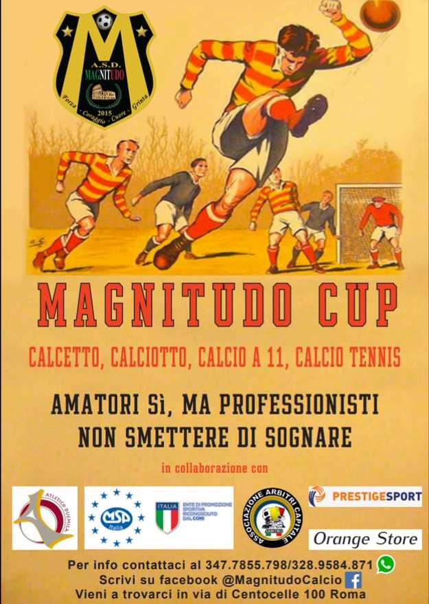 La locandina del torneo Magnitudo Cup