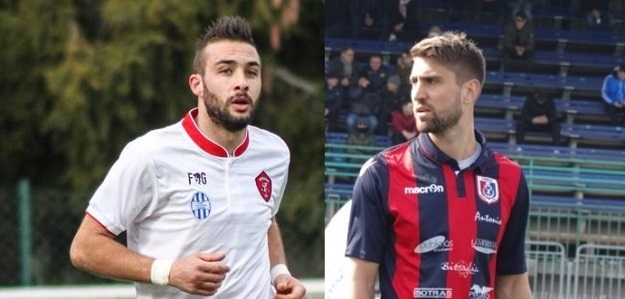 A sinistra Danieli (©Conti), a destra Gomez (©Cannata/Calcio Pometino)