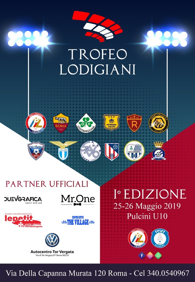 Locandina ufficiale del Trofeo Lodigiani 2019