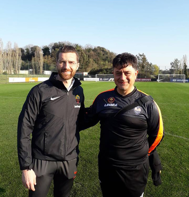 Claudio Creddo con Morgan De Sanctis (Facebook)