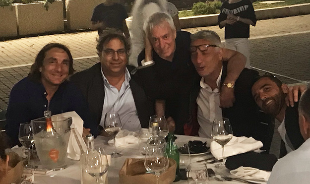La dirigenza tirrenica durante i festeggiamenti