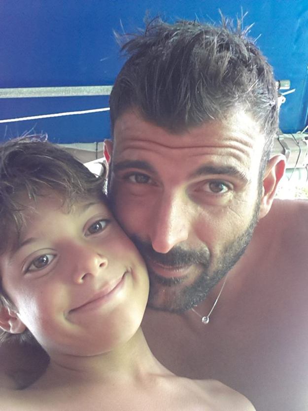Mirko Mancini con il figlio Simone